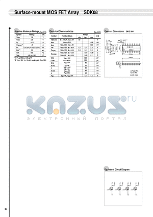 SDK08 datasheet - Surface-mount MOS FET Array