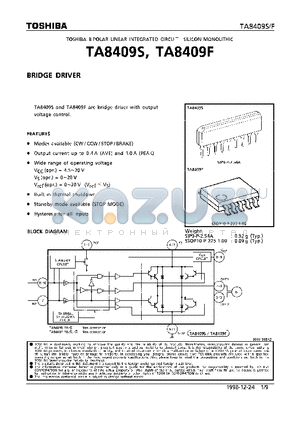 TA8409F datasheet - BRIDGE DRIVER