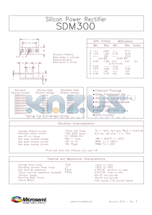 SDM30006S datasheet - Schottky Rectifier