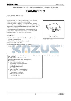 TA8462F_06 datasheet - FAN MOTOR DRIVER IC