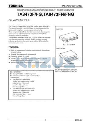 TA8473FN/FNG datasheet - FAN MOTOR DRIVER IC