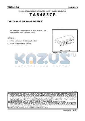 TA8483 datasheet - THREE-PHASE ALL WAVE DRIVER IC