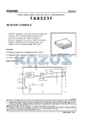 TA8523F datasheet - PB BATTERY CHARGER IC