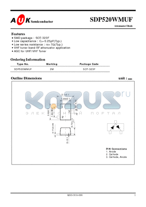 SDP520WMUF datasheet - Attenuator Diode