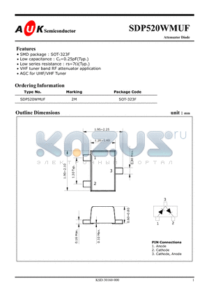 SDP520WMUF datasheet - Attenuator Diode