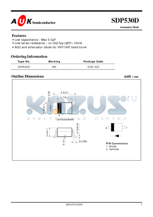 SDP530D_1 datasheet - Attenuator Diode