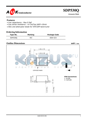 SDP530Q datasheet - Attenuator Diode