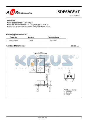 SDP530WAF_1 datasheet - Attenuator Diode