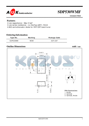 SDP530WM datasheet - Attenuator Diode