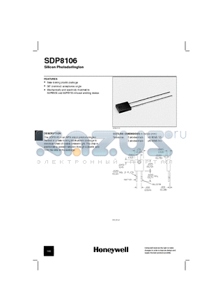 SDP8106 datasheet - Silicon Photodarlington