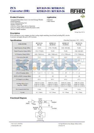 RFDR19-55 datasheet - PCS Converter