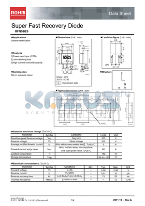 RFN5B2S datasheet - Super Fast Recovery Diode