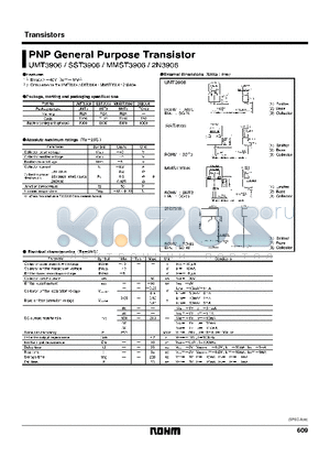 SST3906 datasheet - PNP General Purpose Transistor