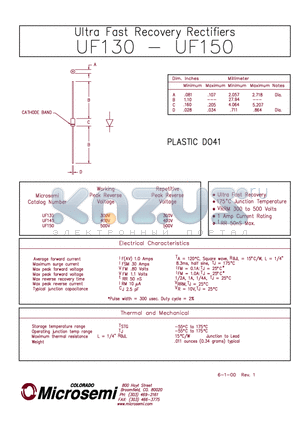 VHE240 datasheet - ULTRA FAST RECOVERY RECTIFIER