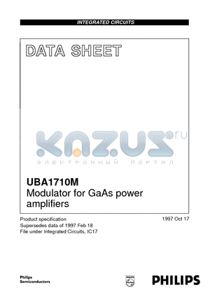 UBA1710M datasheet - Modulator for GaAs power amplifiers