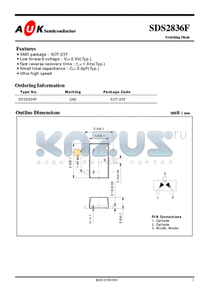 SDS2836F datasheet - Switching Diode