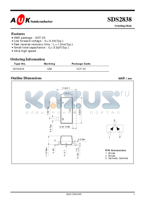 SDS2838 datasheet - Switching Diode