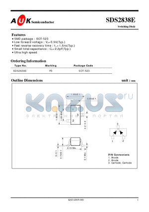 SDS2838E datasheet - Switching Diode