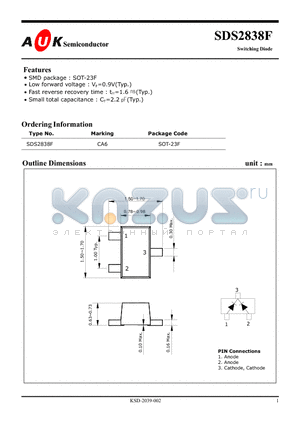 SDS2838F datasheet - Switching Diode