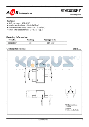 SDS2838EF_1 datasheet - Switching Diode