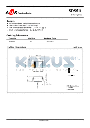 SDS511 datasheet - Switching Diode