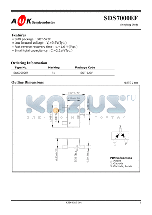 SDS7000EF datasheet - Switching Diode