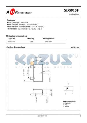 SDS915F datasheet - Switching Diode