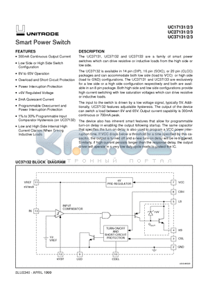 UC17132J datasheet - Smart Power Switch
