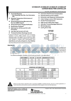 UC1842AMDREP datasheet - CURRENT-MODE PWM CONTROLLER