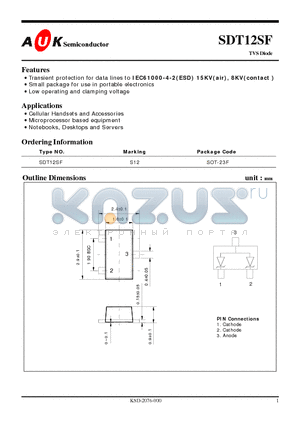 SDT12SF datasheet - TVS Diode