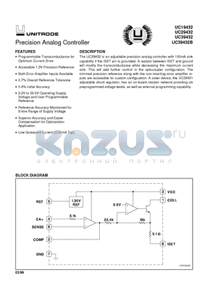 UC19432 datasheet - Precision Analog Controller