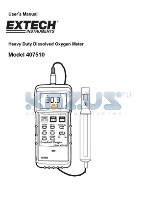 RH300-CAL datasheet - Heavy Duty Dissolved Oxygen Meter