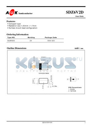 SDZ6V2D datasheet - Zener Diode