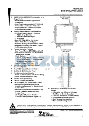 SE370C759A datasheet - 8-BIT MICROCONTROLLER