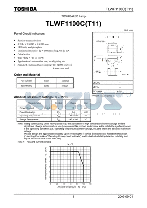 TLWF1100C datasheet - LED Lamp