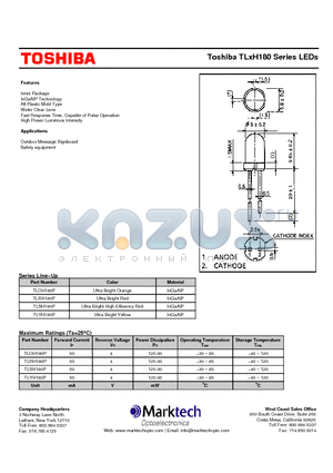 TLYH180P datasheet - Toshiba TLxH180 Series LEDs