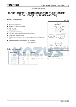 TLYK1100C datasheet - Panel Circuit Indicator