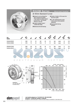 RH45M-6/203472 datasheet - MOTORIZED IMPELLER