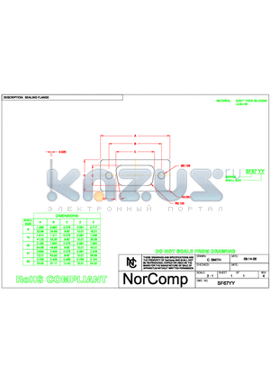 SEALSFLANGES datasheet - SEALING FLANGE