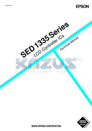 SED1335F0B datasheet - LCD Controller ICs