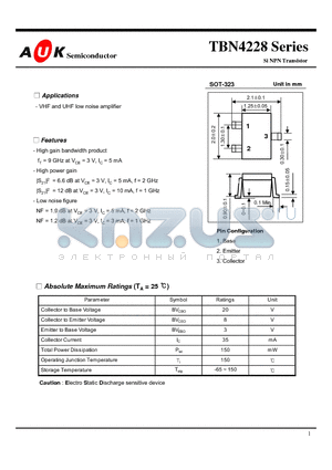 TBN4228 datasheet - Si NPN Transistor