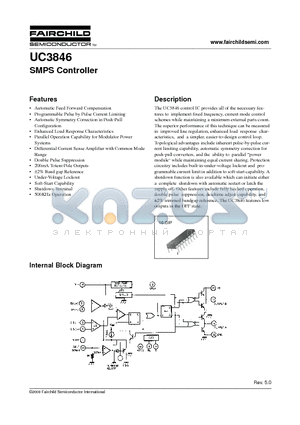 UC3846N datasheet - SMPS Controller