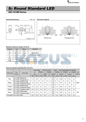 SEL1010M datasheet - 5phi Round Standard LED