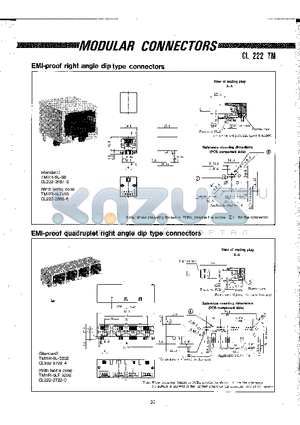 TM11R-5C-88 datasheet - MODULAR CONNECTORS