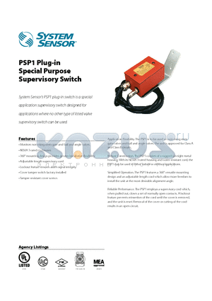 PSP1 datasheet - Special Purpose Supervisory Switch