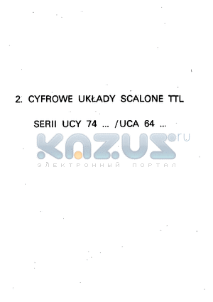 UCA64182N datasheet - UCY74 and UCA64 Series