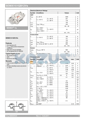 SEMIX151GB12VS datasheet - positive temperature coefficient