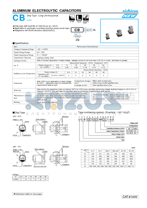 UCB1A330MCL datasheet - ALUMINUM ELECTROLYTIC CAPACITORS