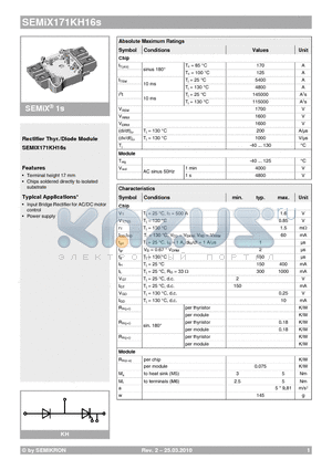 SEMIX171KH16S_10 datasheet - Rectifier Thyr./Diode Module