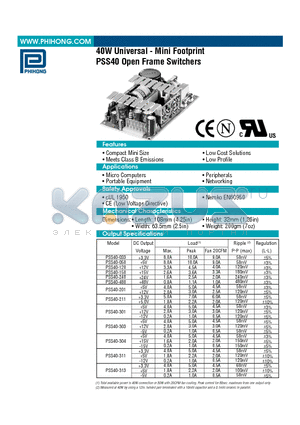 PSS40-240 datasheet - Mini Footprint